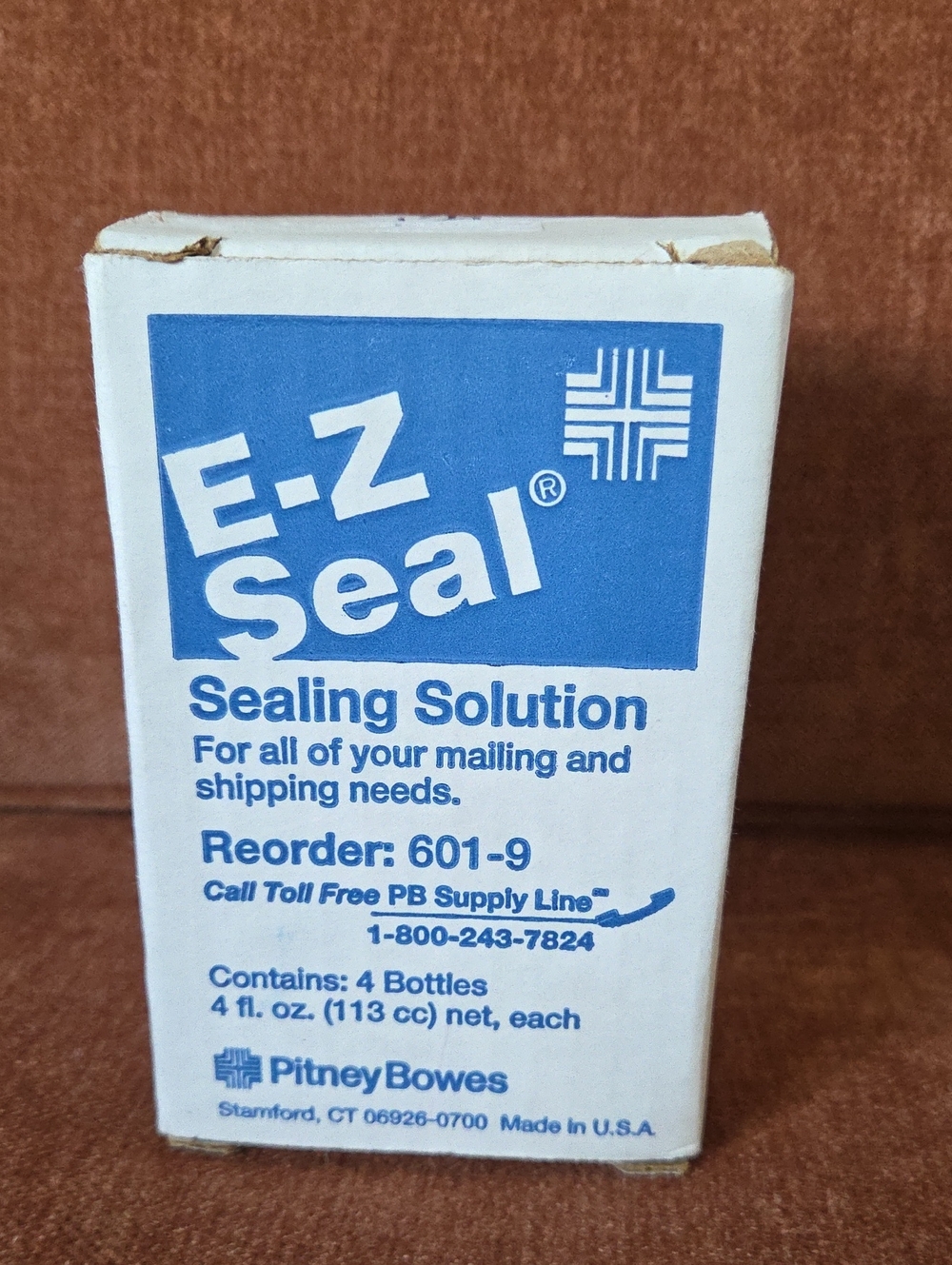 New Pitney Bowes E-Z SEAL Sealing Solution 4 Bottles 4fl Oz